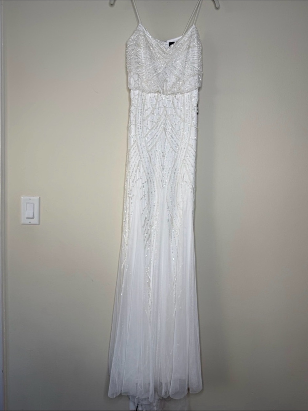 Adrianna Papell Blouson Gown in Ivy